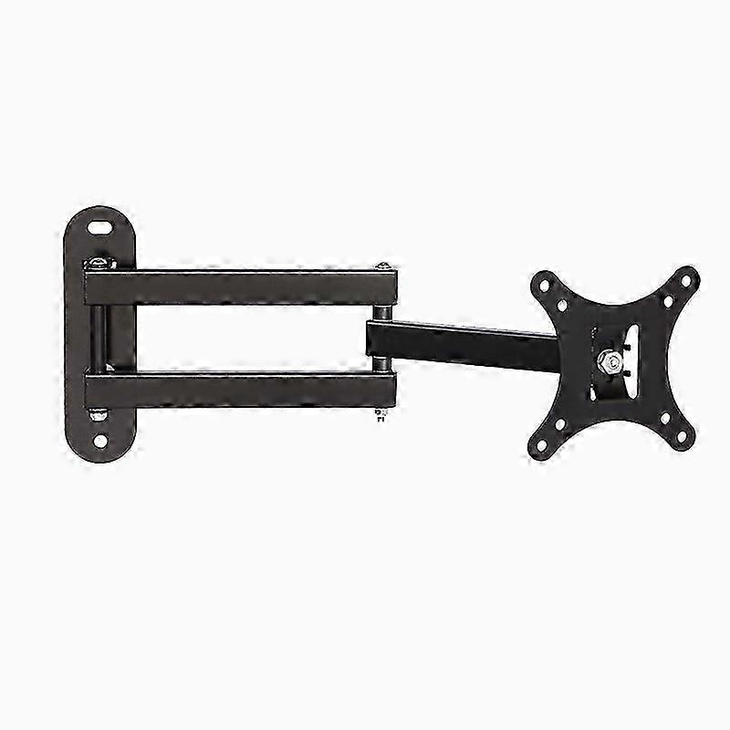 Universal Wall Mount Stand for 10-27inch LCD LED Screen Height Adjustable Monitor Retractable Wall