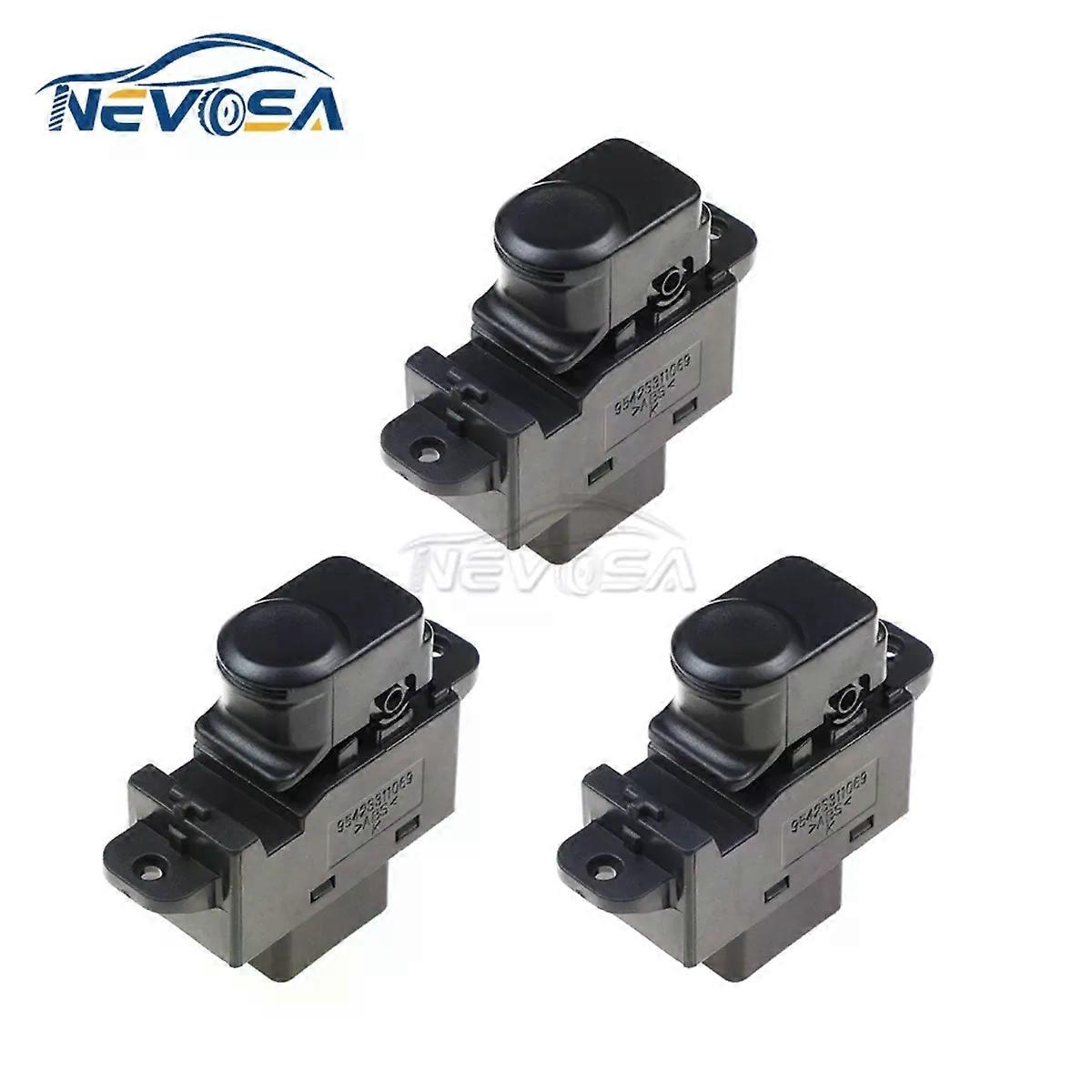 Front left Passenger Electrical Window Control Switch Button compatible for Hyundai 2013-2017 Accent Solaris 93570-1R101 93580-1R000