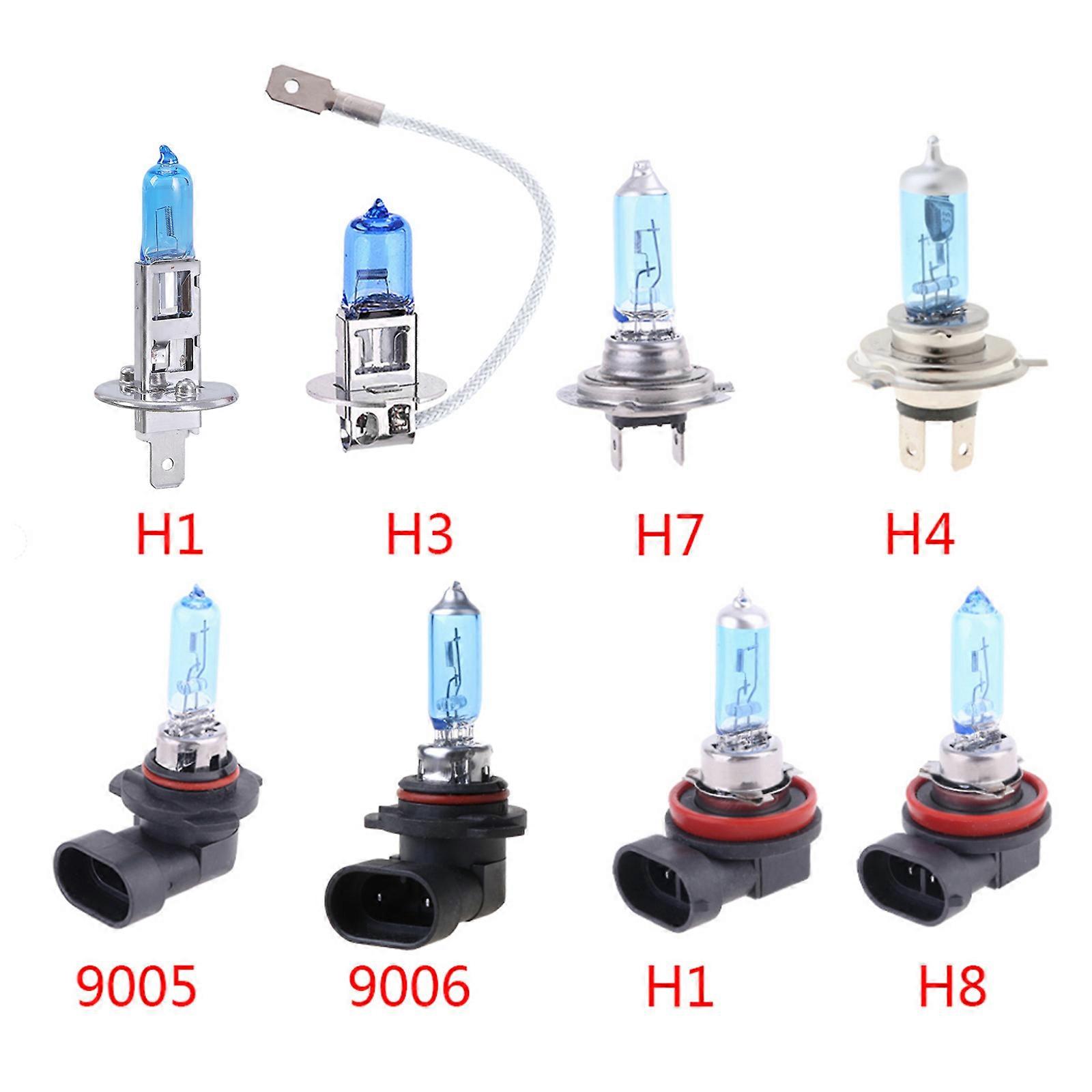 Car Driving Running for Head Lamp H1 H3 H4 H7 H11 Super Bright Xenon White 12V Fog Headlight Light Halogen Incandescent