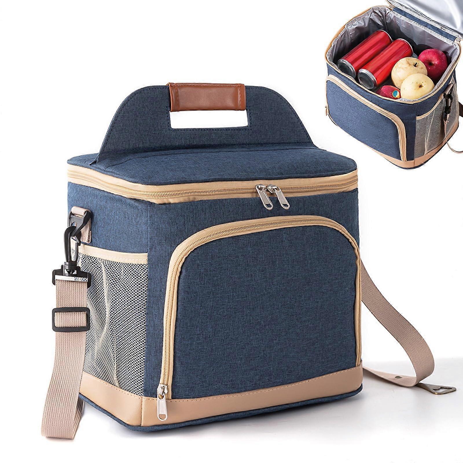 Reusable Large Foldable Insulated Leakproof Lunch Box for Office Picnic Hiking Beach