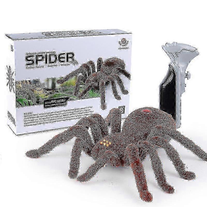 Wireless Remote Control Spider, Multi-function High Simulation Remote Control Two-way Four-way Spider Infrared Remote Control Tarantula Black Widow To