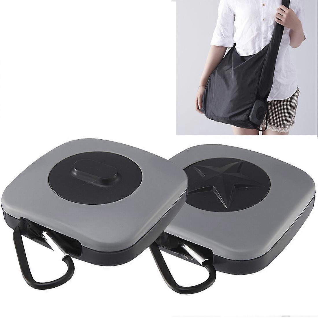 Creative Rotating Foldable Shopping Storage Bag Portable Large Capacity Eco-friendly Nylon Storage Bag, Random Pattern Delivery