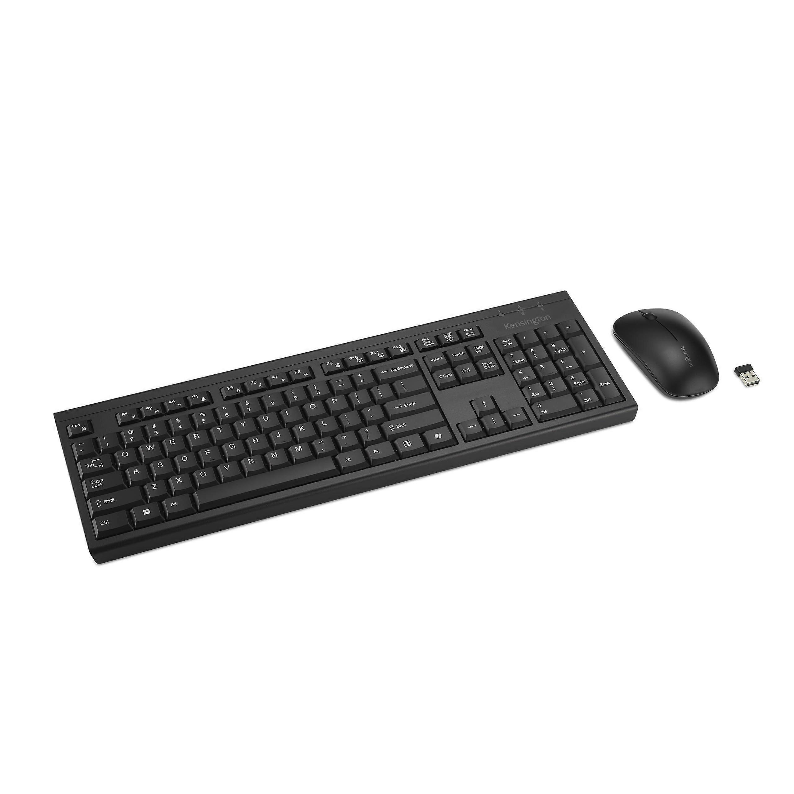 KM270 EQ Rechargeable Bluetooth Keyboard & Mouse Desktop Set, 2.4GHz & Bluetooth 5.0 Wireless Connection (K75560NA)