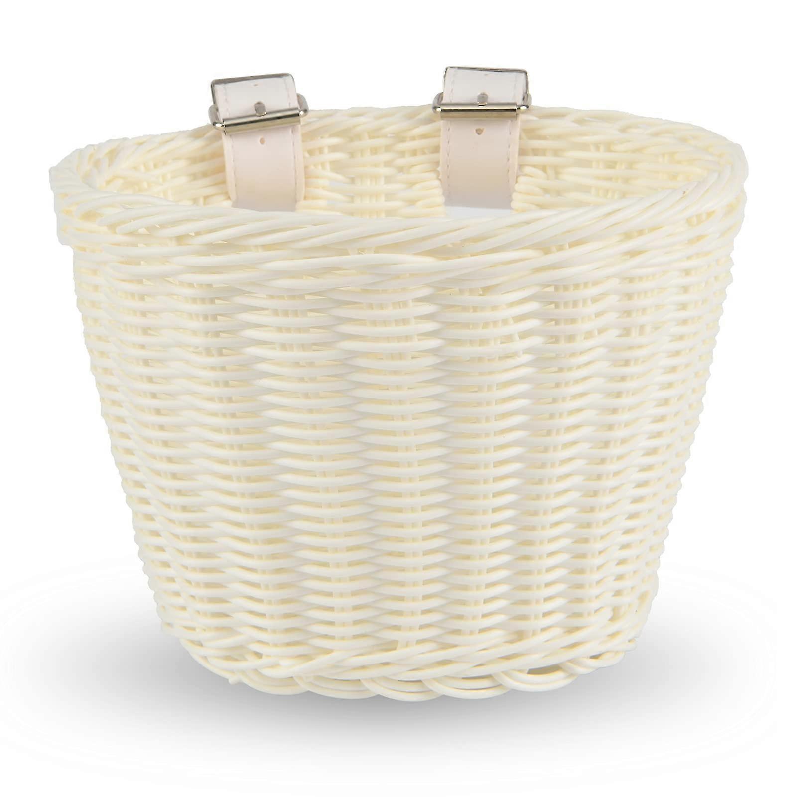 Bike basket for kids bikes, balance bikes, tricycles, scooters, 12-16 years old with DIY decals