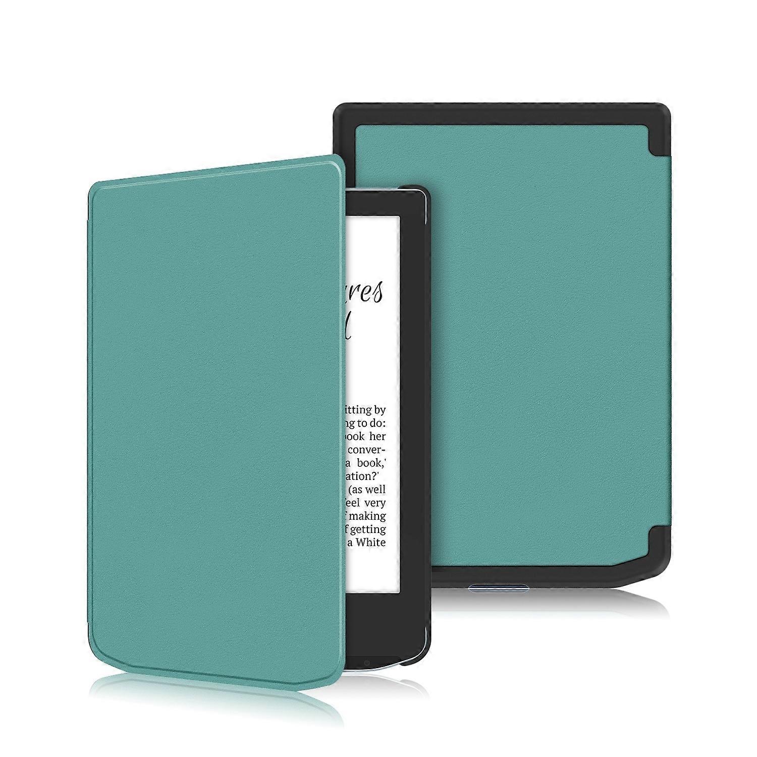 Solid Color Voltage Caster Leather Smart Tablet Case For PocketBook Verse Pro