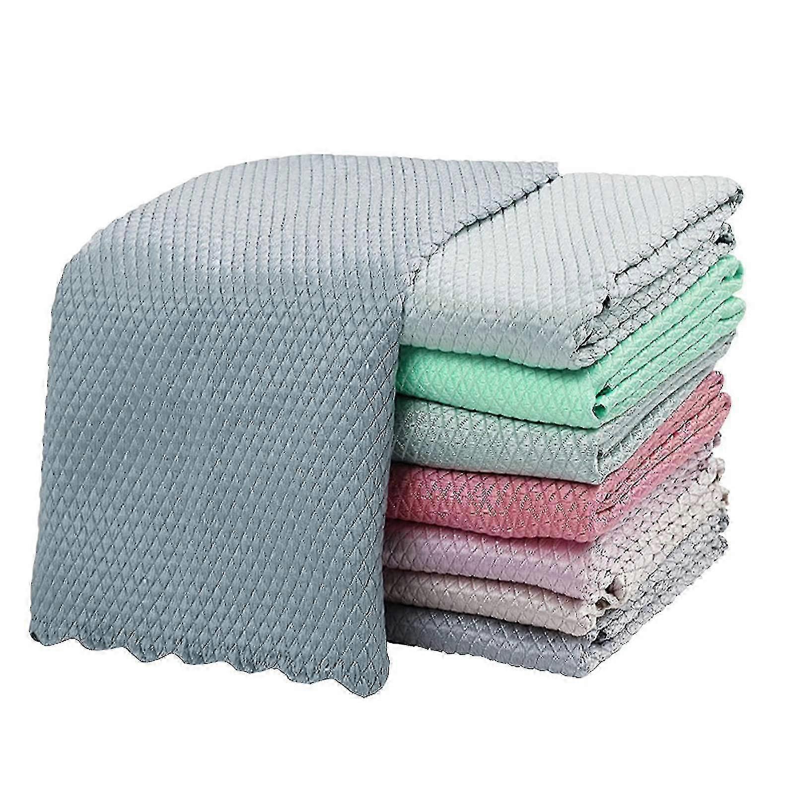 A 10 Pack of Lint-Free Nanoscale Cleaning Cloths, a Reusable and Absorbent Cloth for Polishing