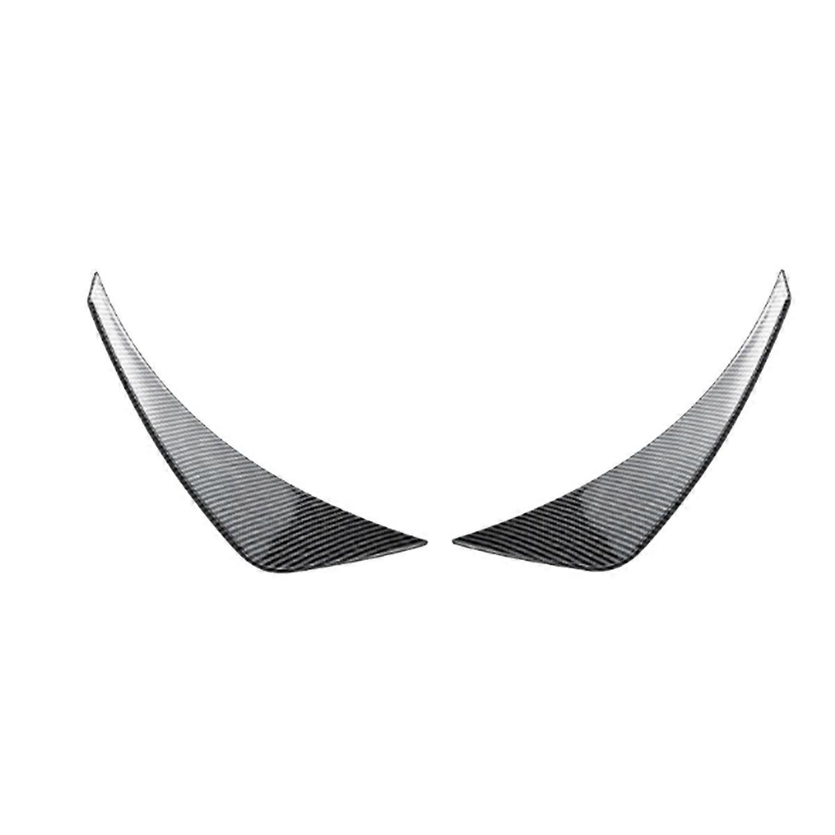 Car Front Bumper Side Splitter Spoiler Fog Lamp Side Spoiler Trim for Miata MX-5 ND 2016+ Carbon Fi