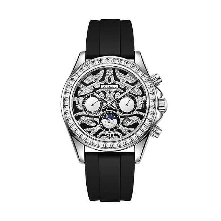 Dulunwe 6055A 30m Waterproof Tiger-pattern Mechanical Watch