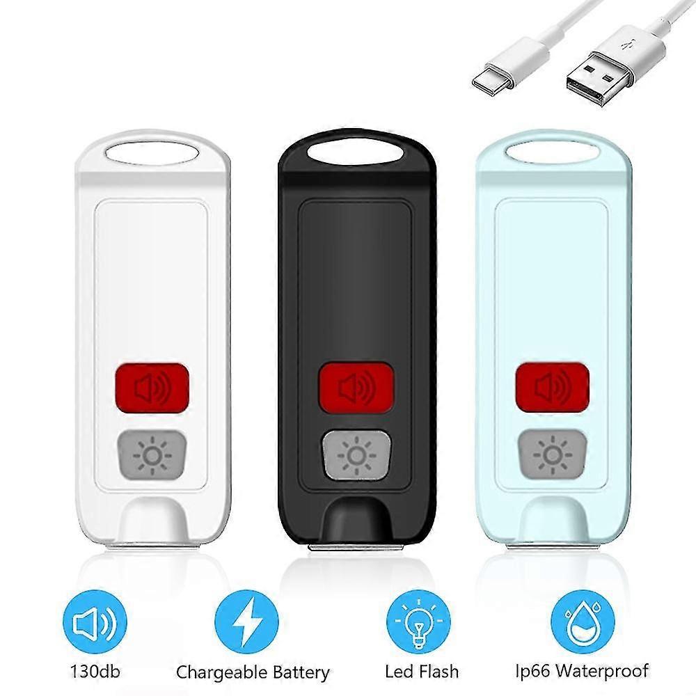 USB Rechargeable Personal Siren with Flashlight