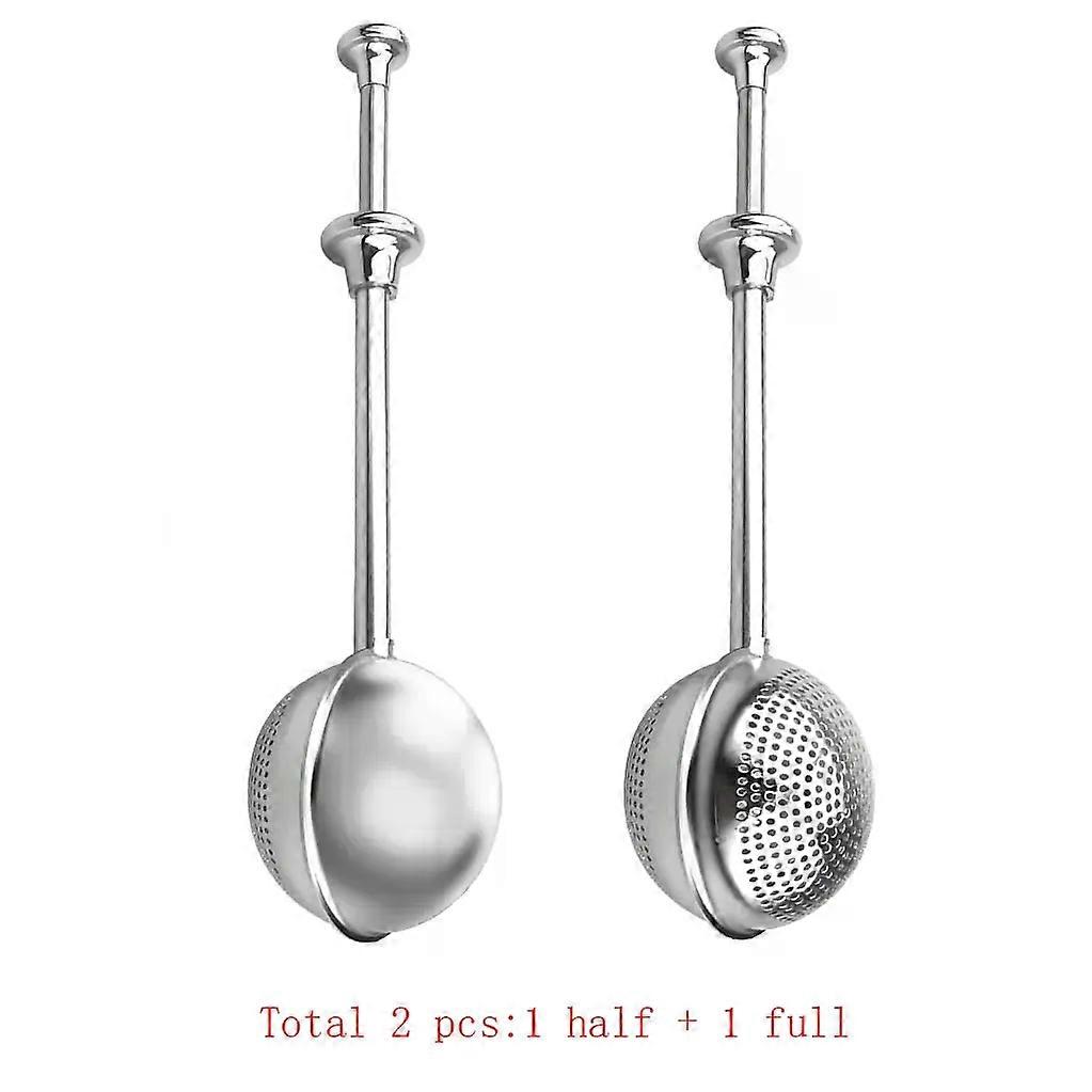 Stainless Steel Tea Strainer, 2025 New Tea Ball Infuser Filter, Fine Mesh Tea Infuser Spoon Strainer,Loose Leaf Tea Steeper 2pcs
