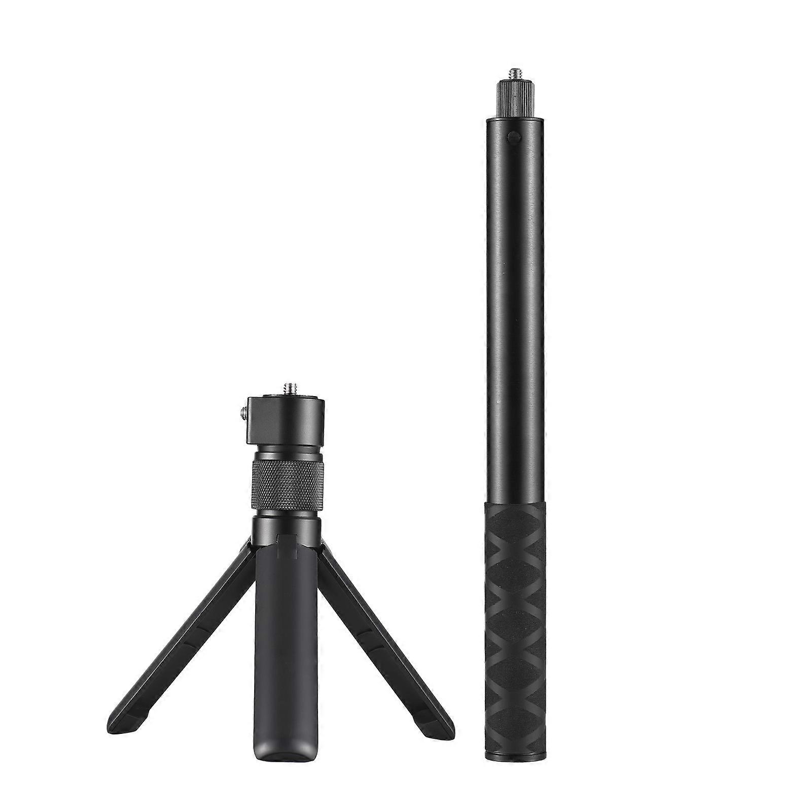 For Extendable Invisible Selfie Stick Kit With Rotatable Handle Tripod Aluminum