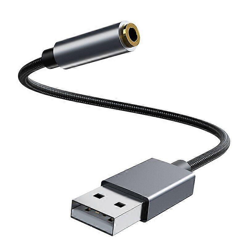 External sound card 2 in 1 USB to Jack 3.5mm, micro adapter, helmet, micro, speaker, laptop, ps5, 4 pc