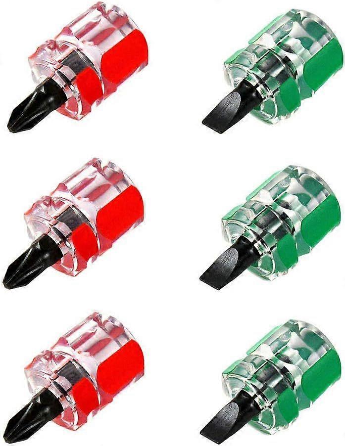 6pcs Sewing Machine Screwdriver Set Mini Short Phillips Slotted Screwdriver Repair Tool