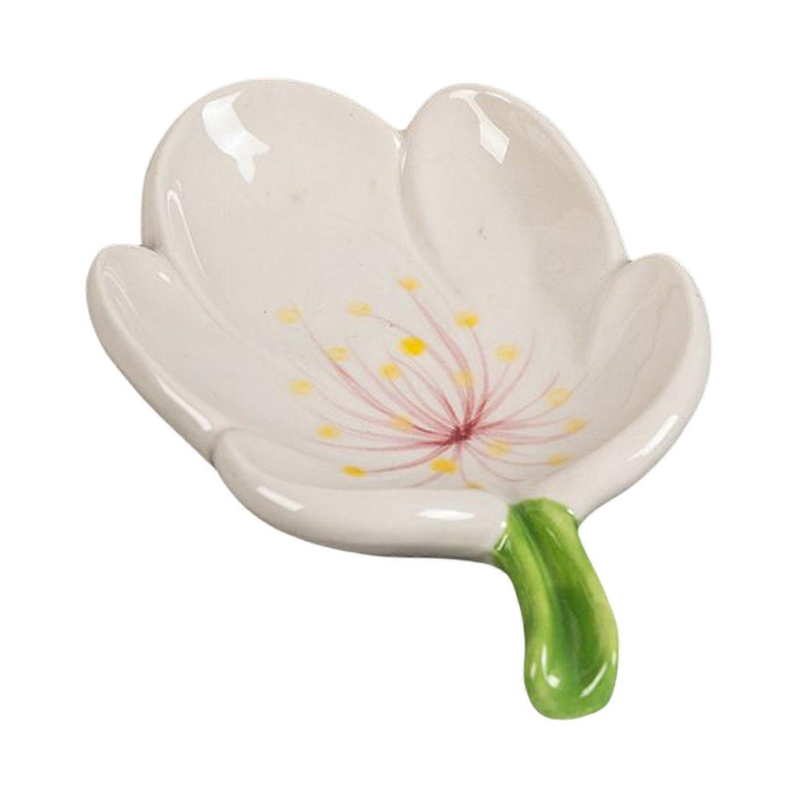 Ceramic Leaf Soap Box Drain Soap Shelf Soap Holder Soap Dish Tray