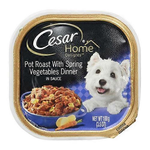 Cesar Home Delights Pot Roast And Vegetable, 3.5 Oz / Case Of 24
