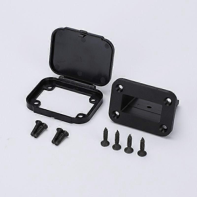 2Set Plug Mounting Panel: Flush Mount Recessed Plate with Dust Cover for 50A Quick Disconnect Battery Power Connector Base Assembly for Various Devic