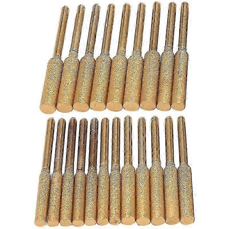 21Pcs Chainsaw Sharpener High Hardness Diamond -Diamond Sharpening Wheels Chainsaw File for Chain S