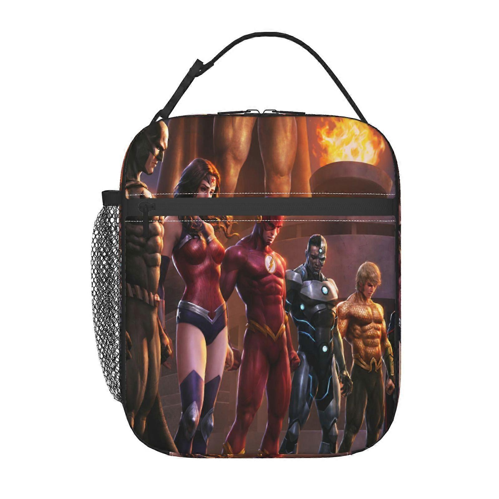 w156 Justice League Lunch Bag with Self-Cleaning Function, UV Sterilization System for Maximum Hygiene g156