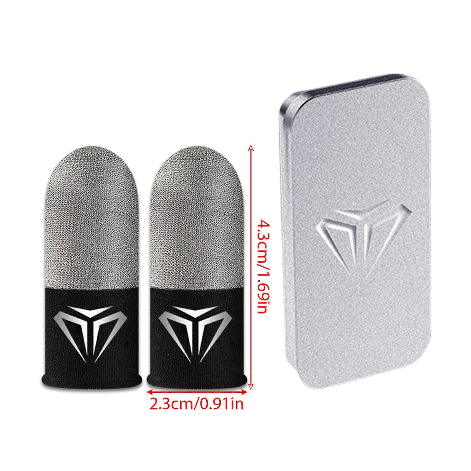 Fingertip Sleeve Sweatproof Ultra Thin Mobile Game for Touch Screen Finger Cover Tear Resistant Fingertip Gloves Multicolor