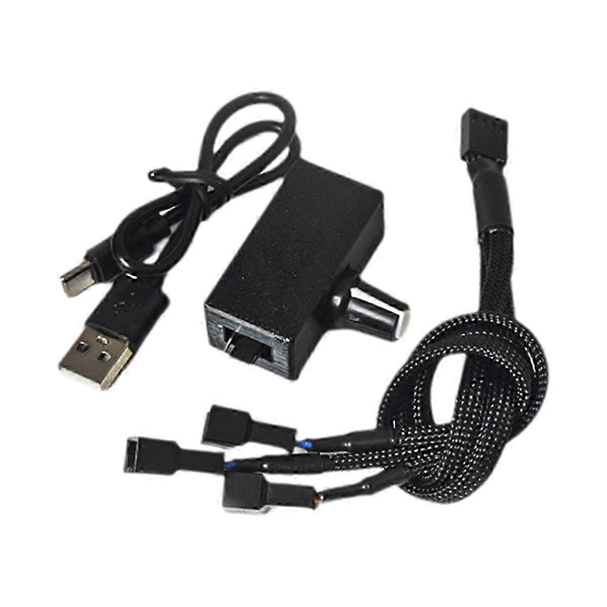 PWM Speed Controller 12V 4Pin PWM Fan Governor USB TYPE-C Power Supply DIY Watercooling Cooler Edition 0710