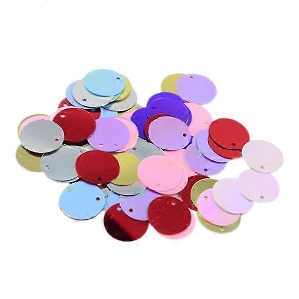 12x Loose Sequins -Flat Shiny Iridescent Spangles for Sewing, Diy for Crafts,