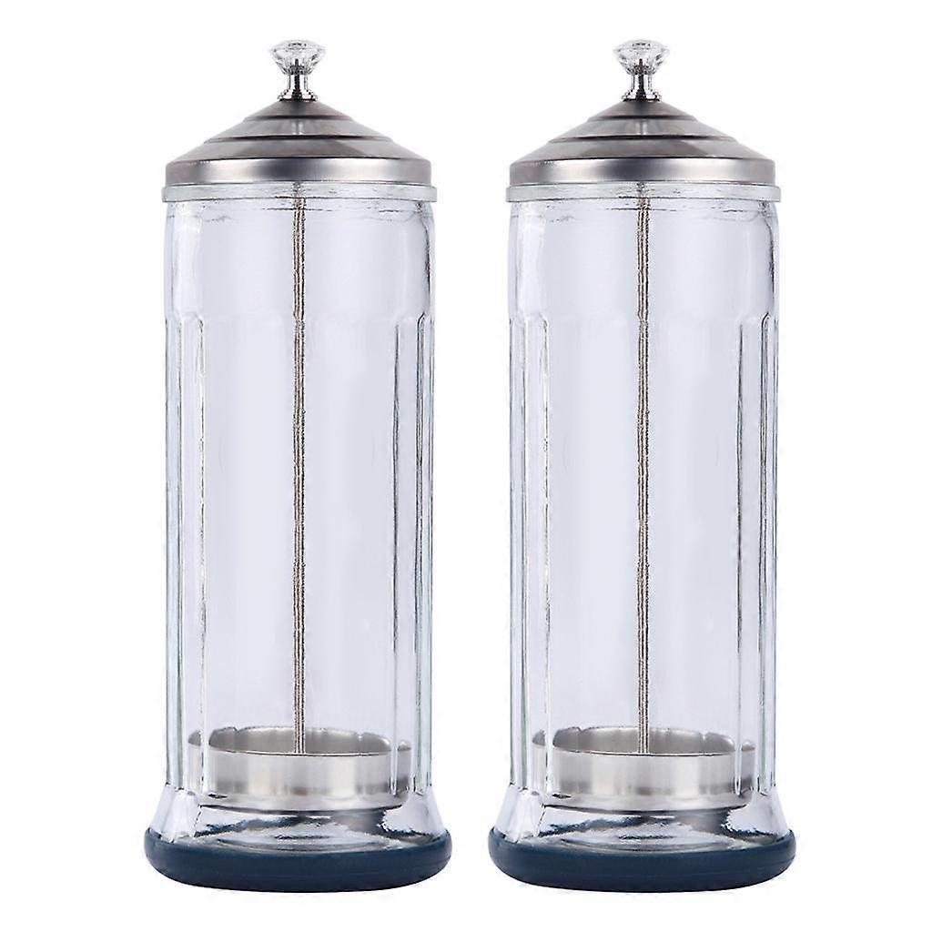 2x Salon Barber Jar Container Jar Cup Bottle Large