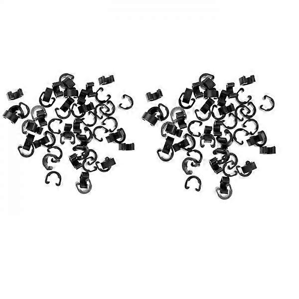 100pcs Bicycle MTB C-Clips Clamps Hose Housing for Brakes Cable Frame Guides