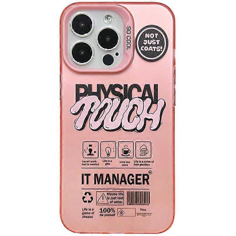 English Label Double-sided Frosted Phone Case