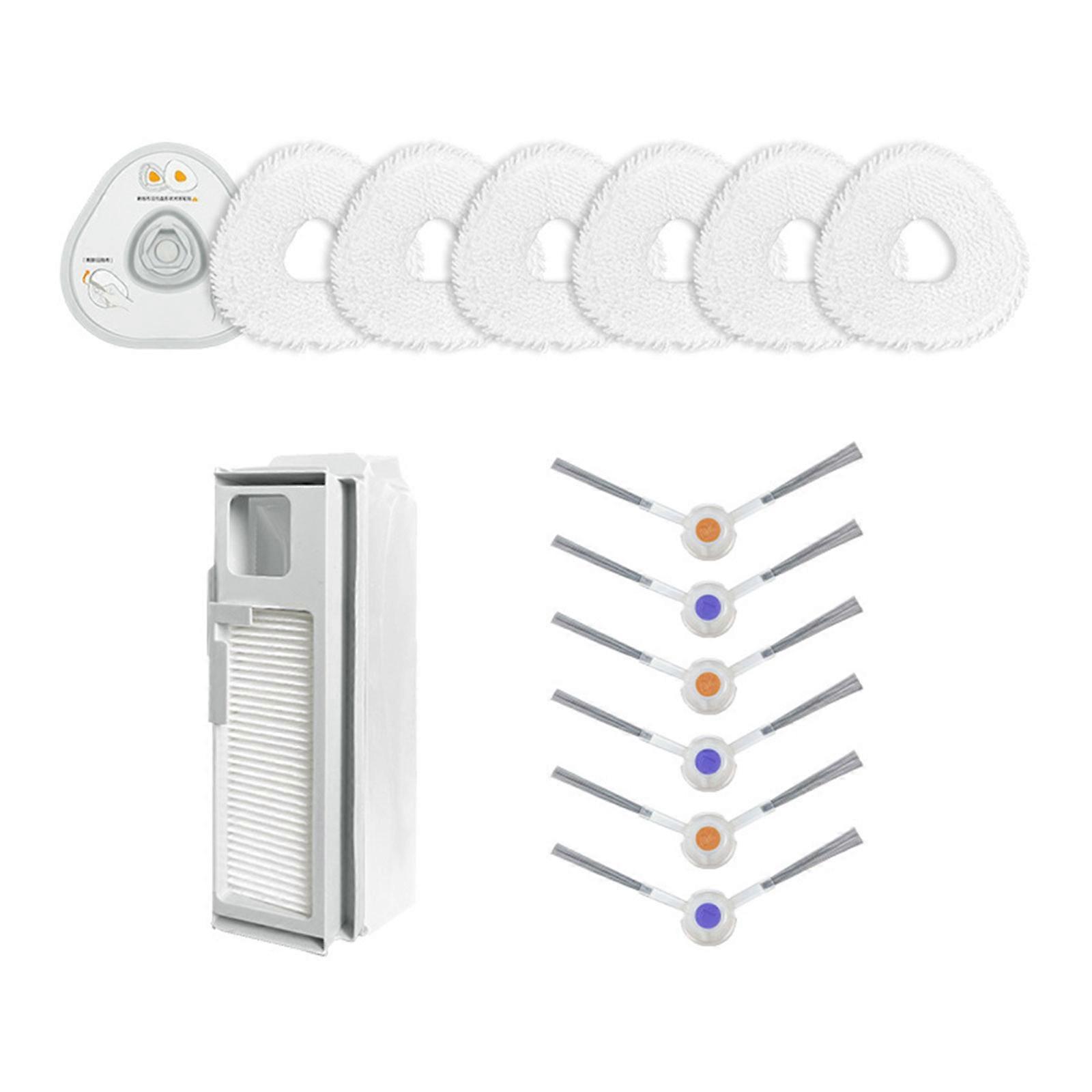 Mop Cloths Sweeping Robot Dust Bag Filter Sweeping Robot Replacement Parts Filter Mopping Pads Set for Narwal J4/J4 Lite