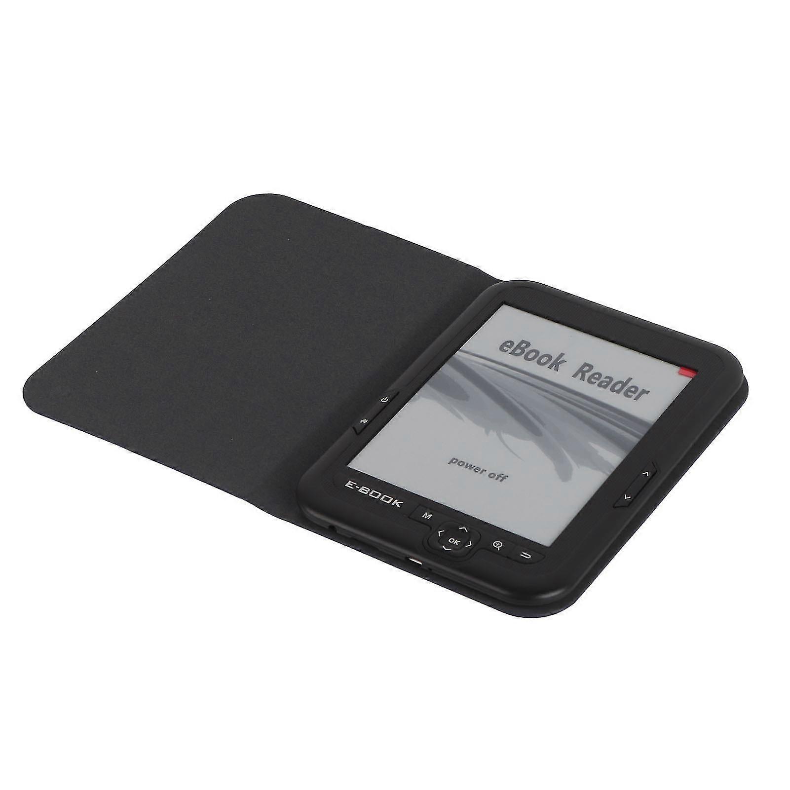 Ebook Reader Eink 6 Inch Ereader 600 X 800 Resolution Display 300dpi Blue Cover (black 8g)