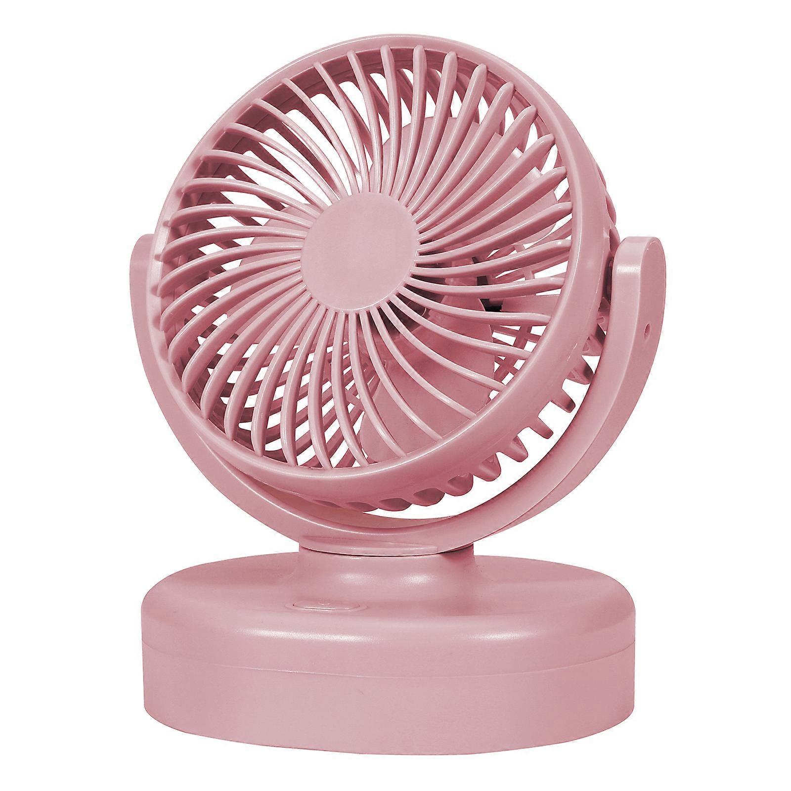 3 Speed IN Car Fan Mini USB Rechargeable Silent Fan Cooler with Stepless Speed Regulation for SUV, RV, Vehicles  Pink