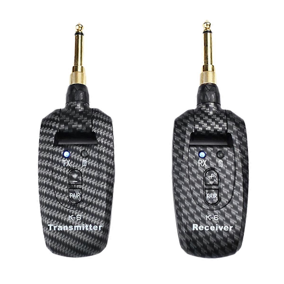 Guitar Wireless Receiver Transmitter Set Wireless Guitar System Rechargeable Wireless System for El