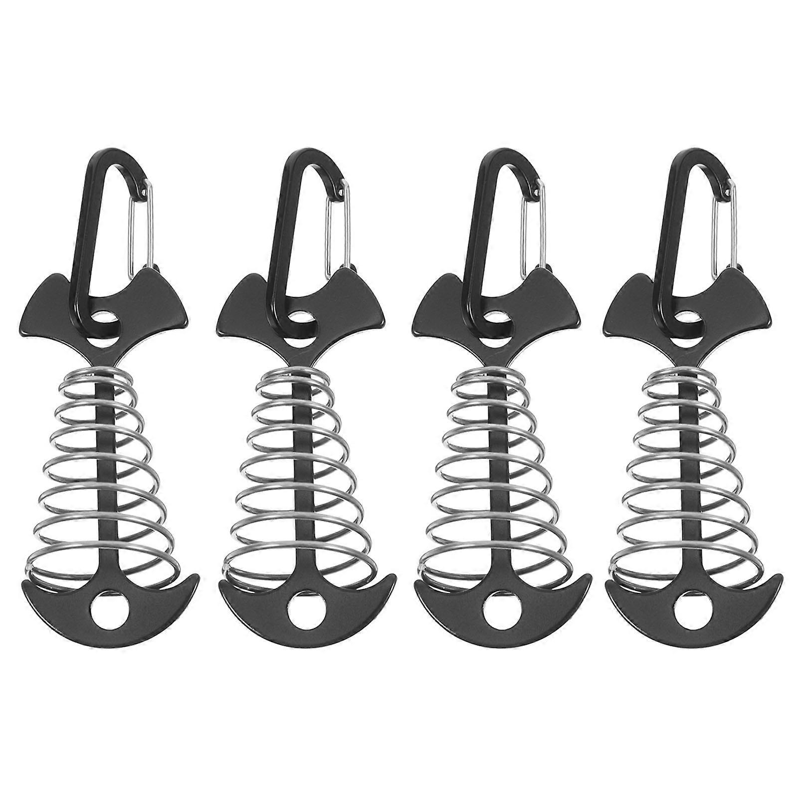 Camping Tent Stakes Pegs With Quick Installation Fish Bone Shape Portable Design 4Pcs
