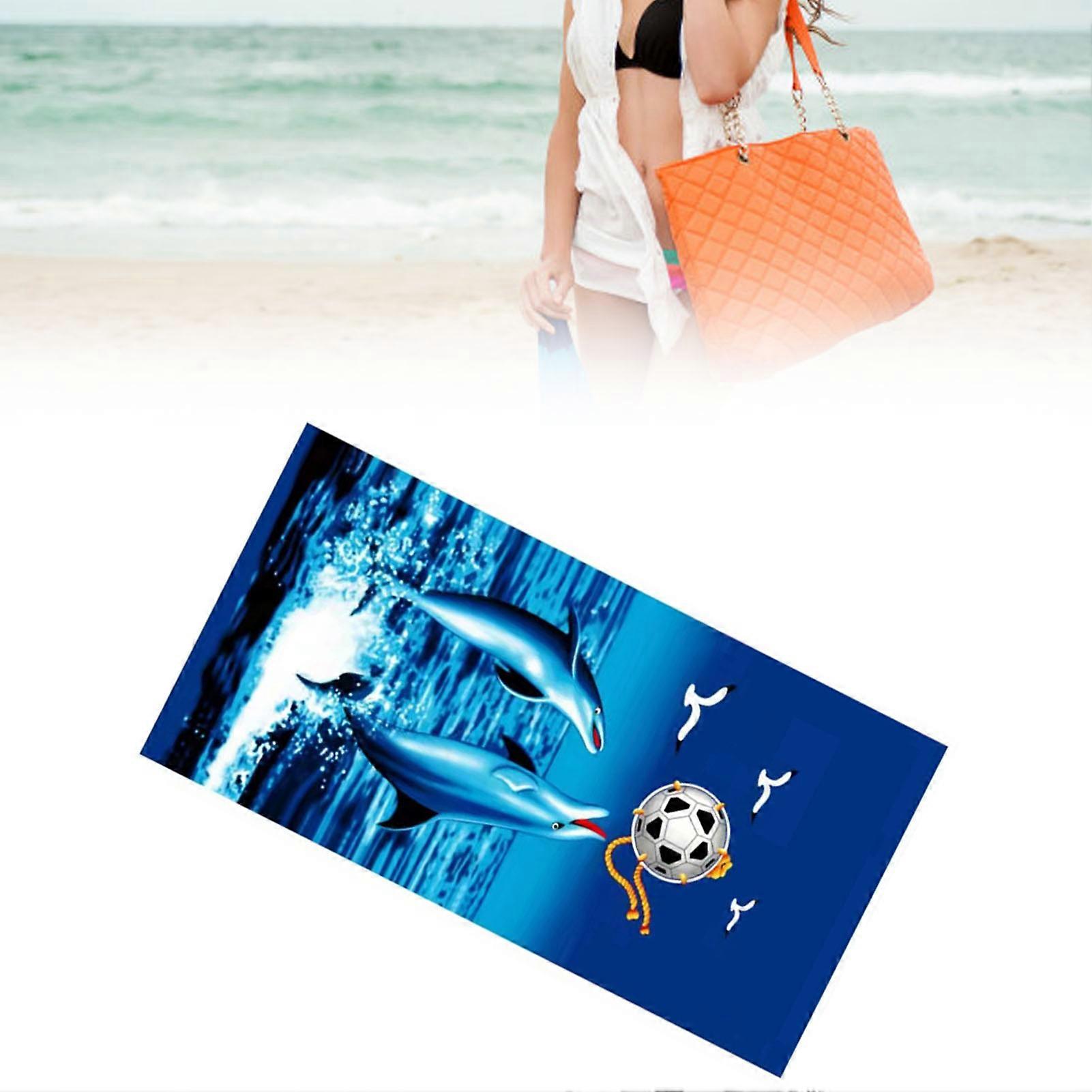 Bath Towel Microfiber Print Fast Dry Beach Towel Type 13 