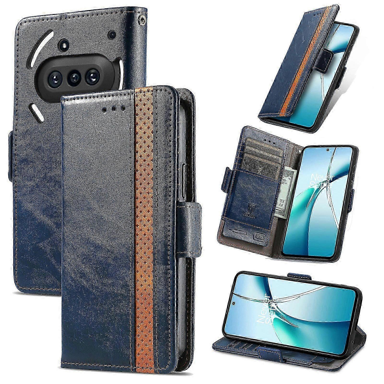 Compatible With Nothing Phone 3A Wallet Case, PU Leather Flip Case with Card Holders RFID Blocking Kickstand Phone Cover