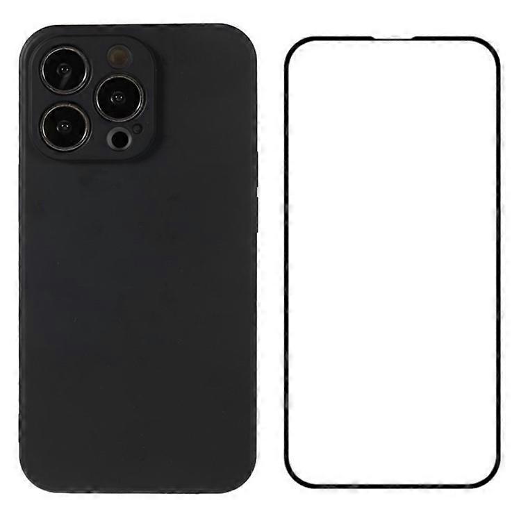 WANLONFENG RB2 Series Compatible For iPhone 13 Pro Case Soft TPU Phone Cover with Screen Protector (Precise Cutout)