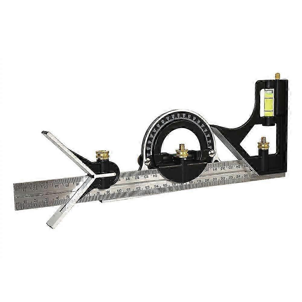 12 Inch Combination Square Set with Protractor Included