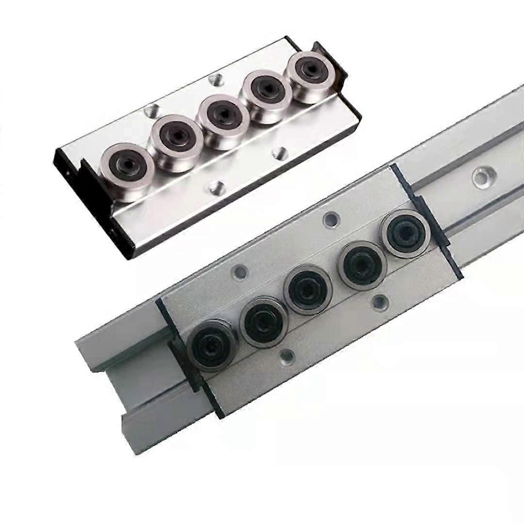 Double Axis Roller Linear Guide Rail SGR10E 740mm Silver SGB10EUU-5 Bearing Slider Block 2Pcs Dual Axis Kit for CNC DIY