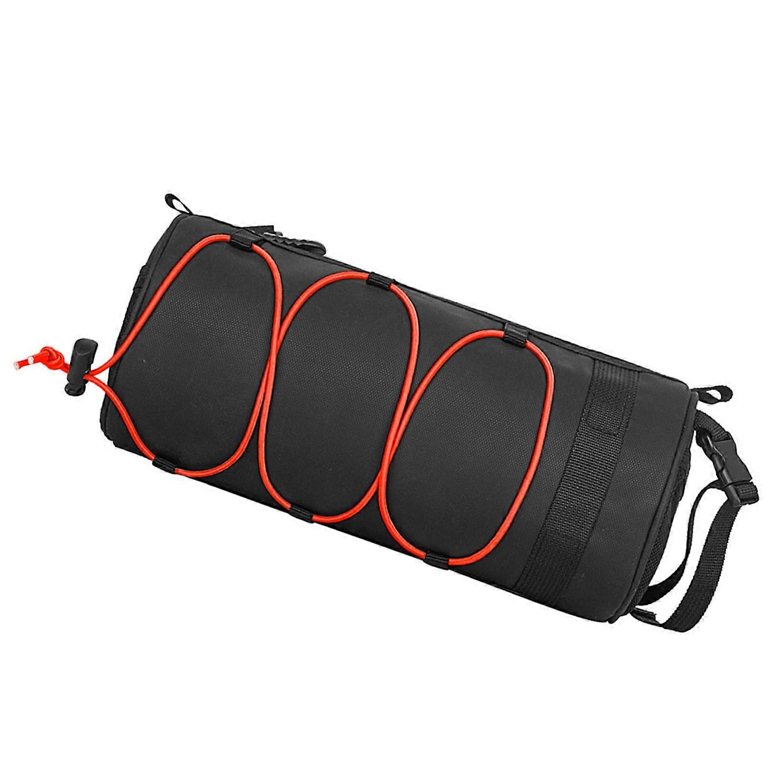 Bicycle tube bag for bikes, front frame, energy bag, phone pouch for rides, mountain bikes, frame red