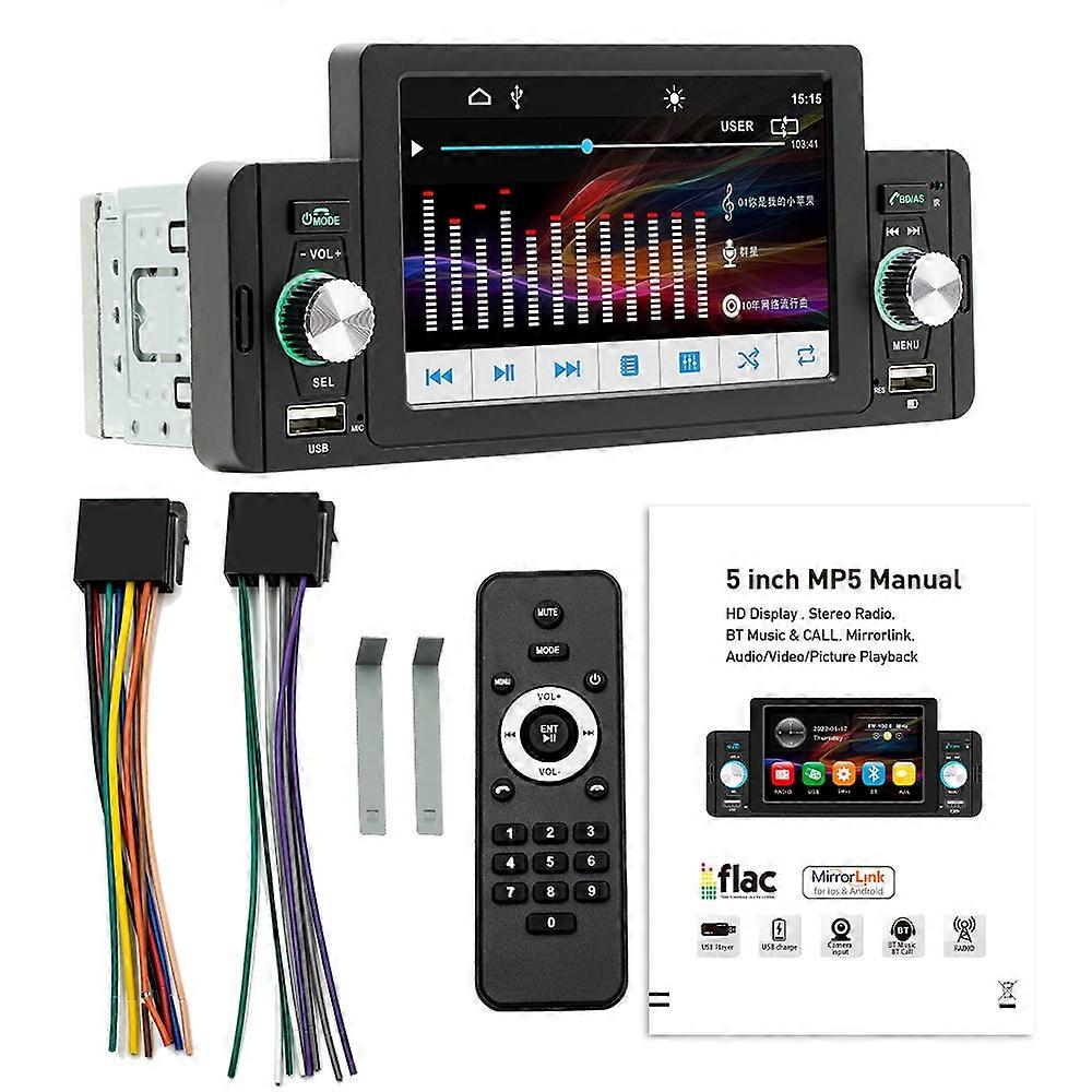 SWM-160 5 pouces HD Display Car MP5 Player 5.0 Hands-Free Car Audio Player Built-