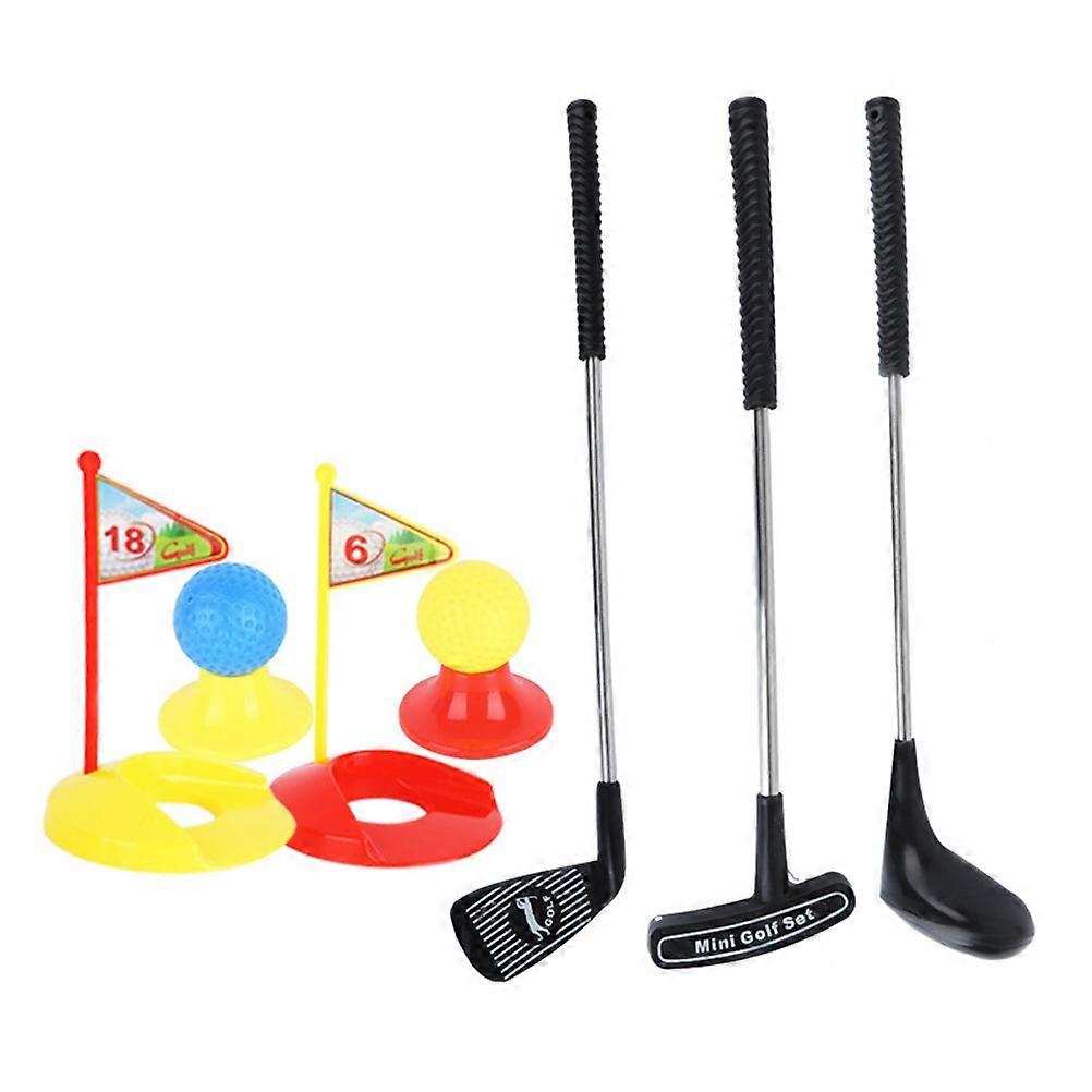Kids Golfing Playset Mini Golf Kids Parent-Child Activities ABS Improve Observation Skills 12Pcs