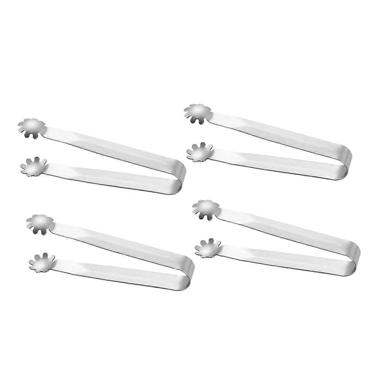 Sugar cube tongs Ice tongs set 4piece Mini Made of stainless steel Easy to use Sturdy For buffets