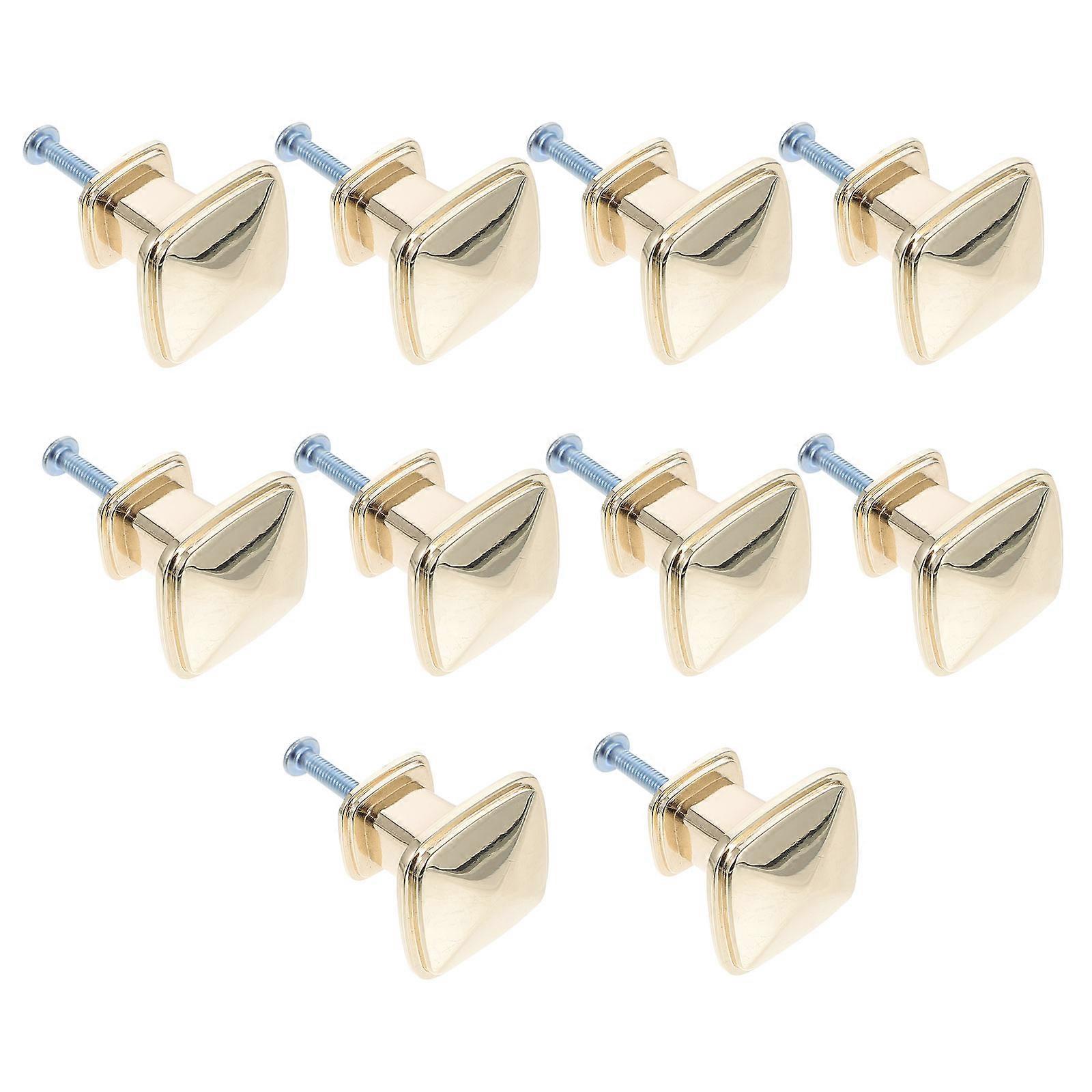 Golden Zinc Alloy Cabinet Pull Handles for Home Use Simple and Durable 10pcs