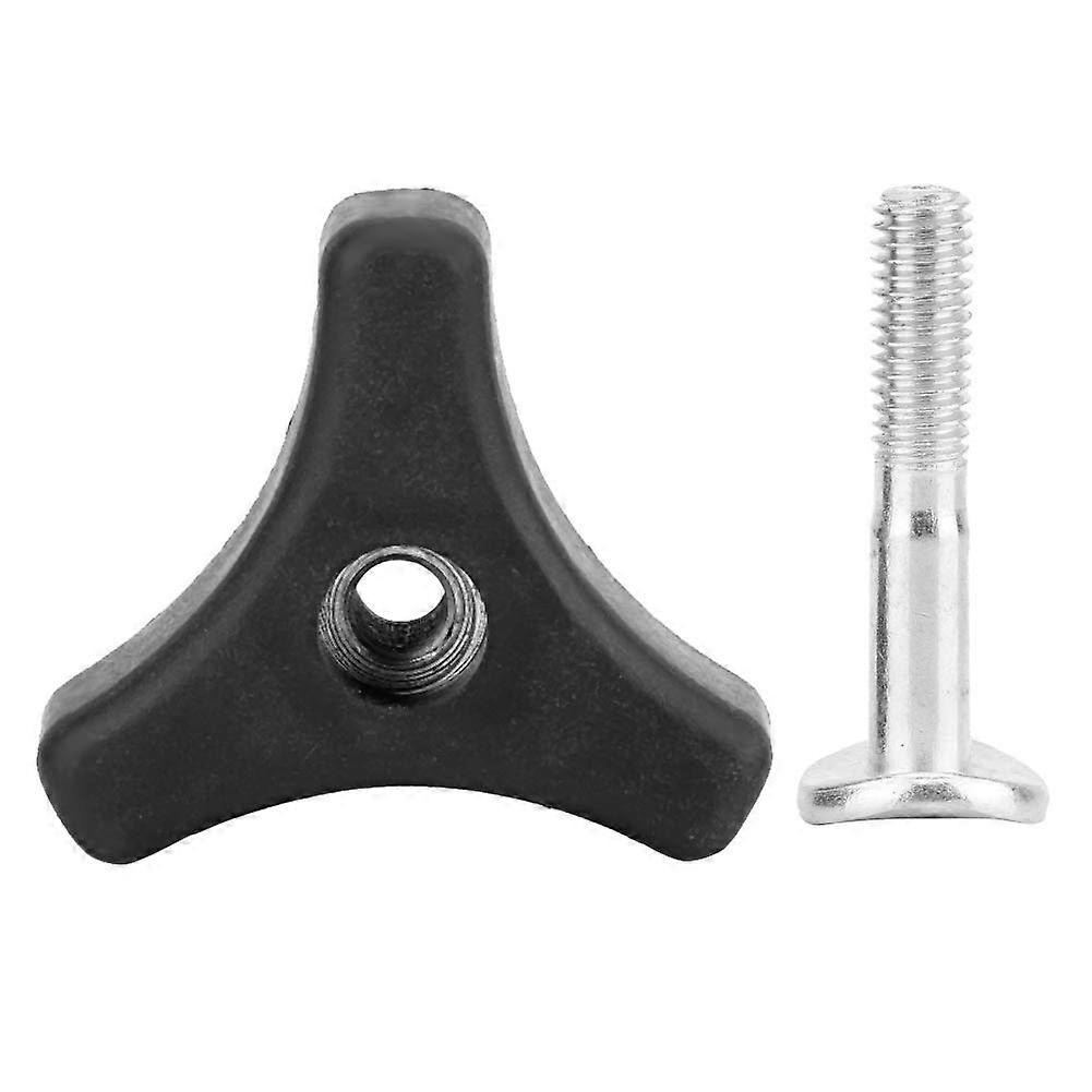Triangle handle knob nut screw bolt set durable easy replacement for lawn mower machine ABS aluminum alloy