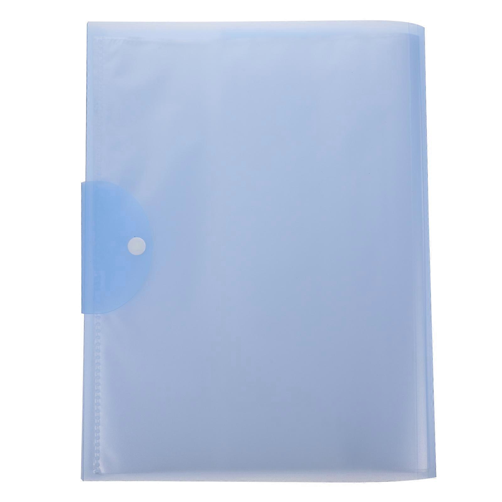 Portable 40 Pockets File Folder A3 Size Organizer for Office Worker Student White Plastic