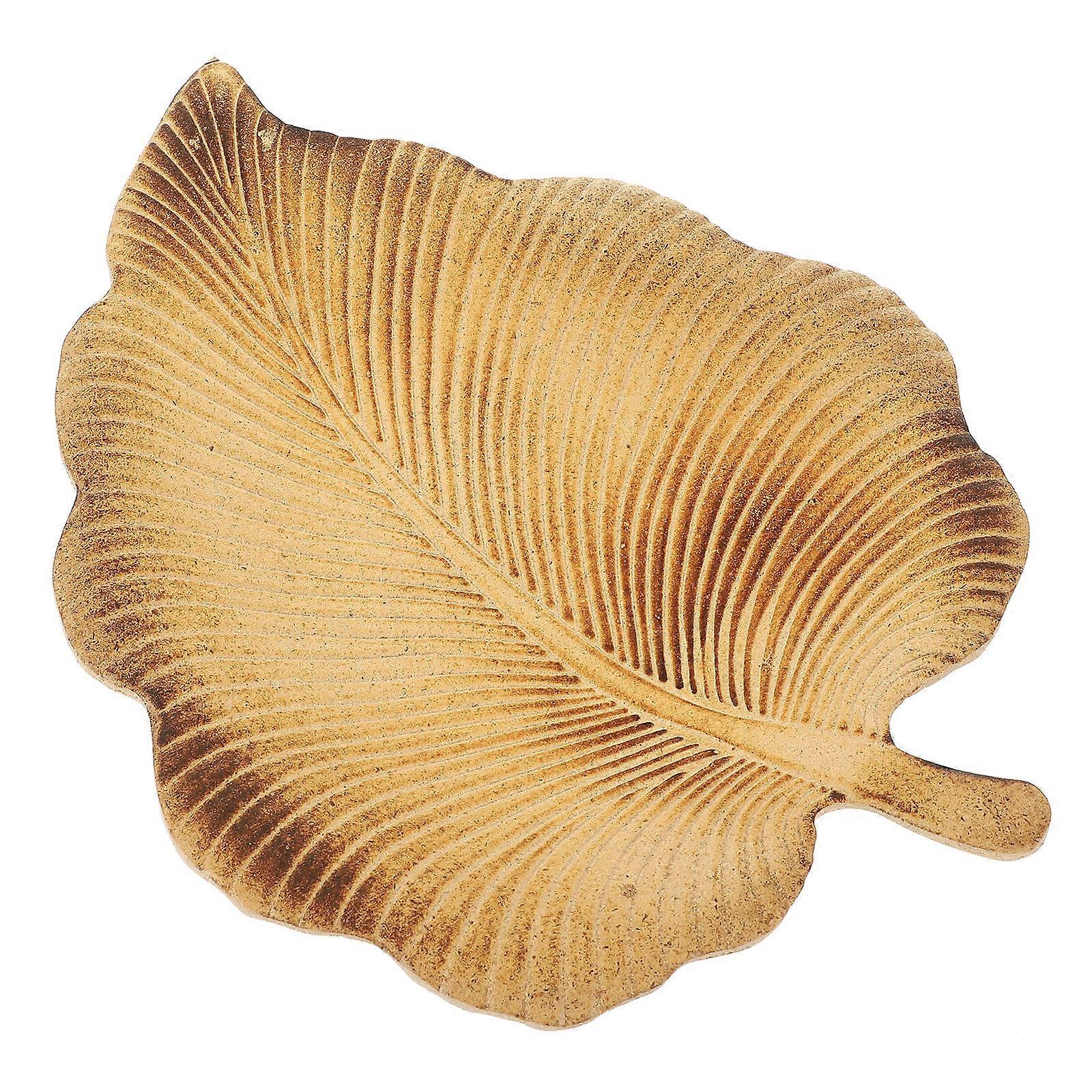 Jewelry Displaying Tray Synthetic Material Leaf Modeling Novelty Room 1Pack