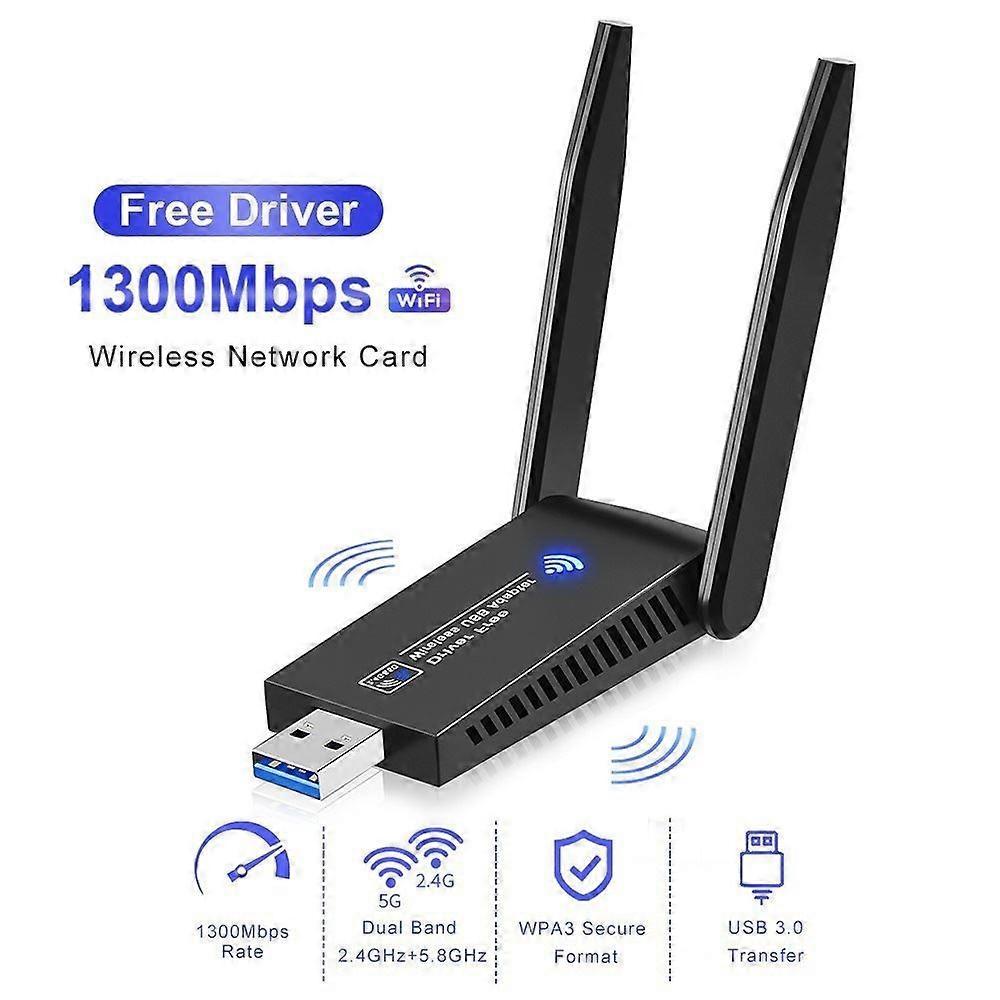 5G 6G 1800Mbps Wireless Network Card USB 3.0 WIFI Adapter Dual Band Usb3.0 Lan Ethernet Driver Free