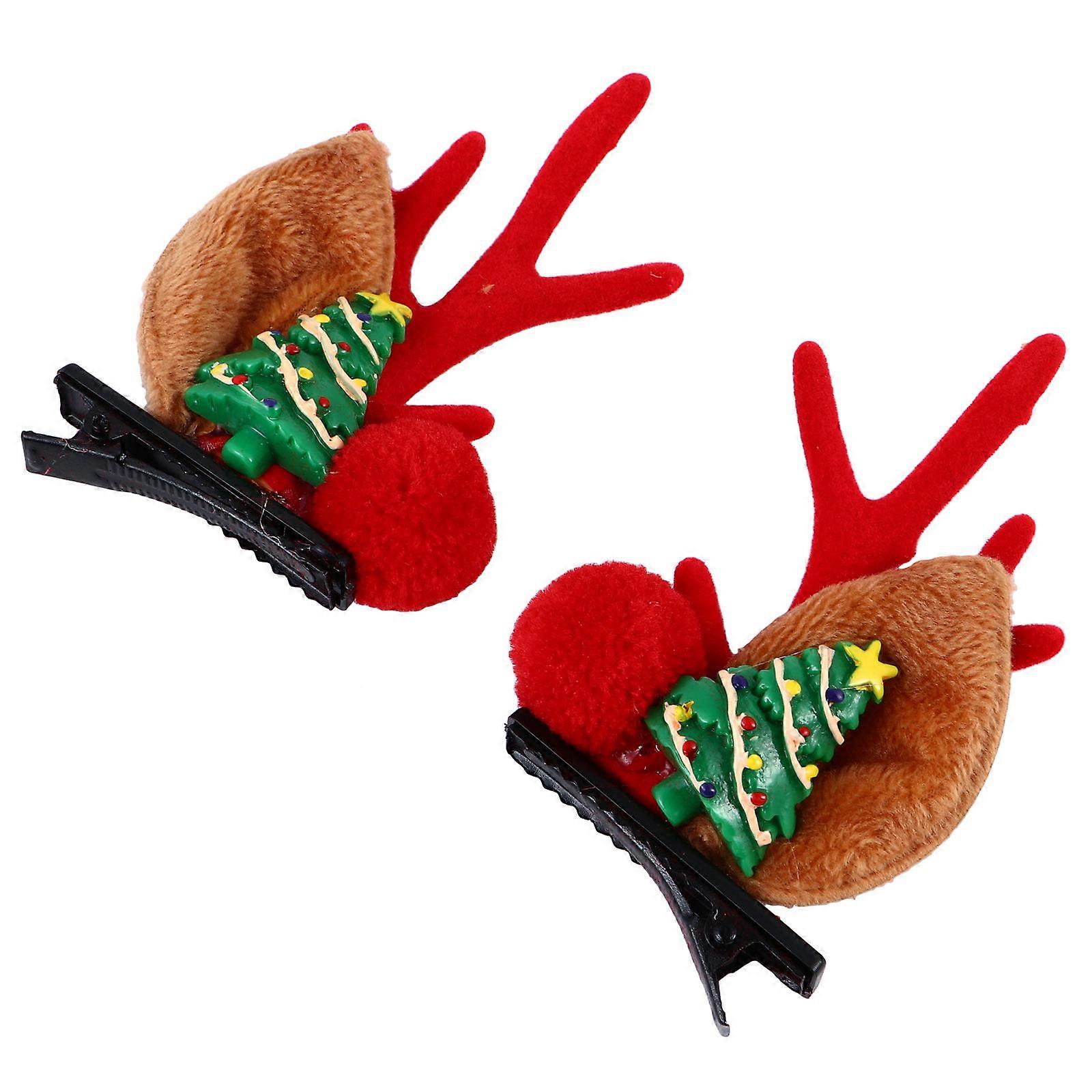 Christmas Antler Hair Clips for Festive Holiday Parties and Everyday Wear – Classic Design Accessory for Boys
