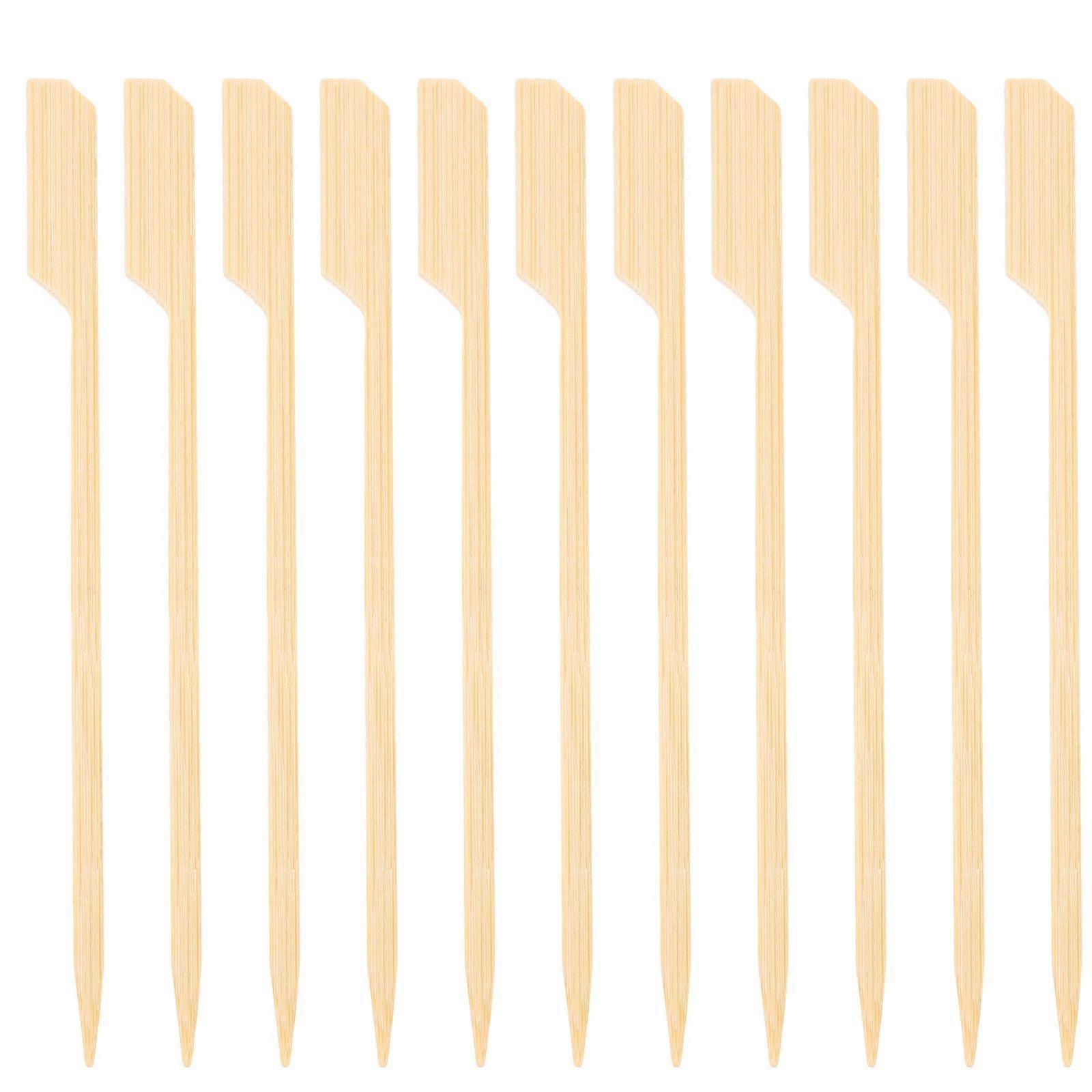 Bamboo Skewers 200Pcs Beige Skewer for Meat with Burr-Free Smoothness
