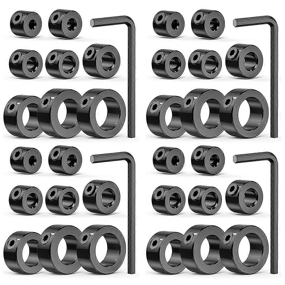 9PCS Adjustable Drill Depth Collar Limit Ring with Carbon Steel Set